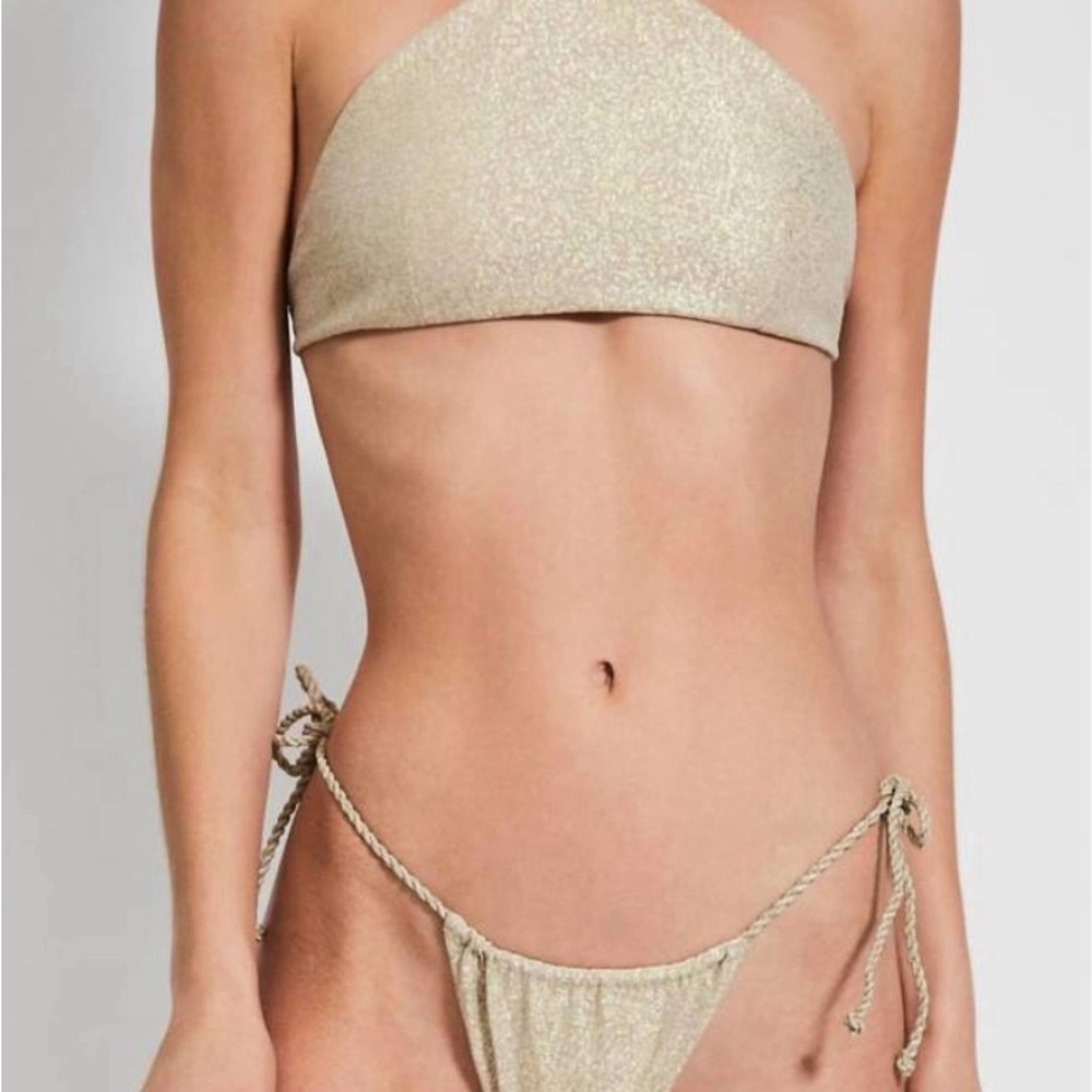 DEVON WINDSOR Gold Bikini Set - Picture 2 of 4